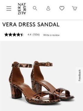Naturalizer Vera Leopard-Print Dress Sandal — Brown